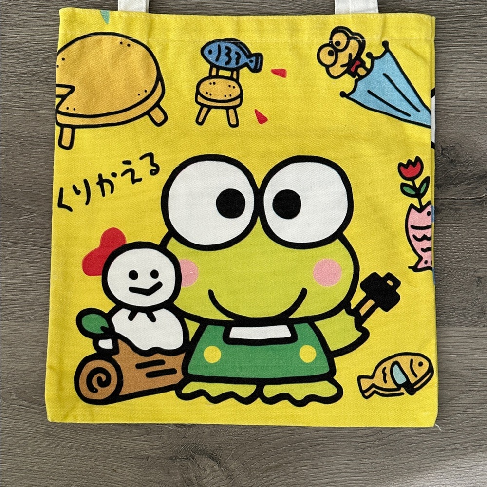 2 pieces Keroppi canvas tote bag